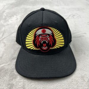 Dsquared2 Black Snapback Cap with Red Gorilla Patch